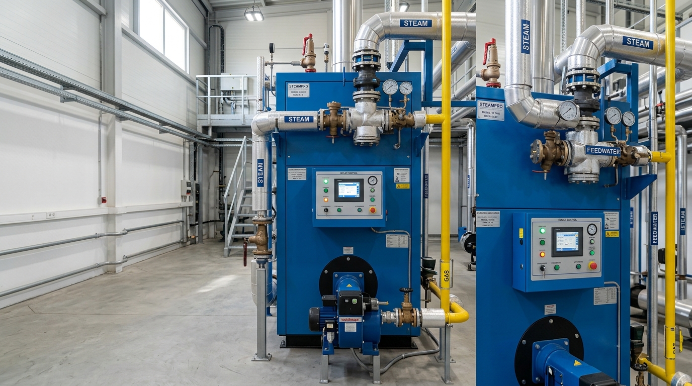 Industrial boiler plants & steam